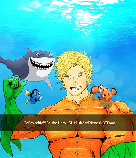 aquaman selfie